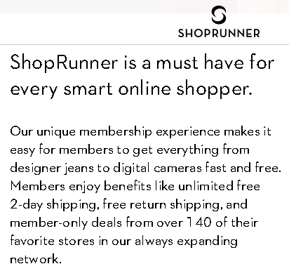 Shoprunner Integration